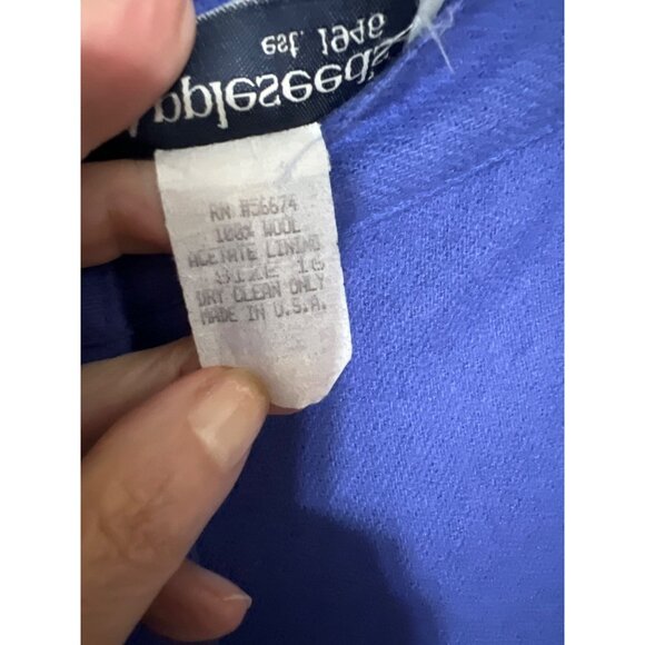 Vintage wool pant and sweater set purple blue - Picture 5 of 11